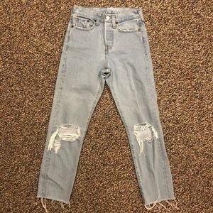 Levis wedgie straight jeans 24